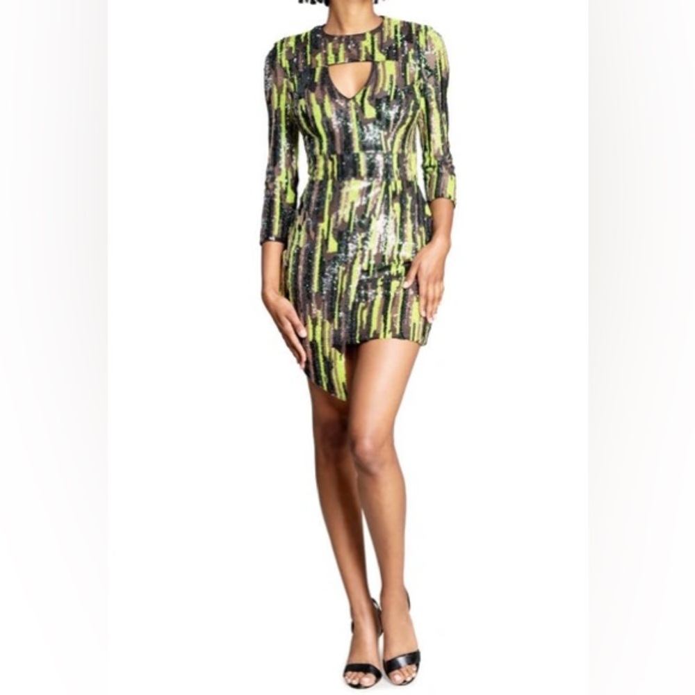 Dress the Population - Jayla - Lemongrass Multi